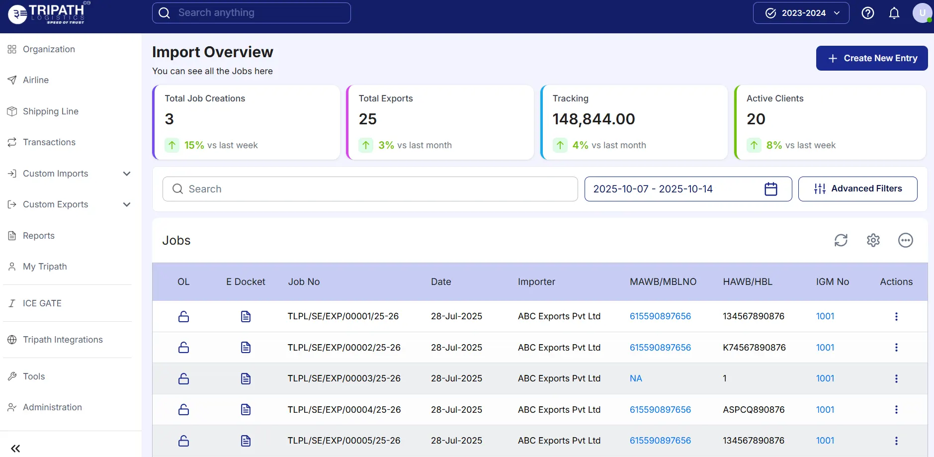 Real-Time Tracking Dashboard
